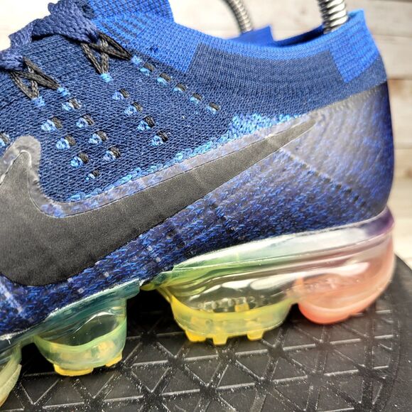Nike Air VaporMax Women's Size 8 Betrue Black Blue Athletic Shoes - Picture 7 of 13